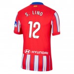 Günstige Fußballtrikots Atlético Madrid S. Lino 12 Kinder Heimtrikot 2024-25 Kurzarm